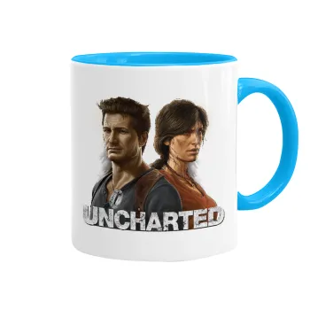 Uncharted, Mug colored light blue, ceramic, 330ml