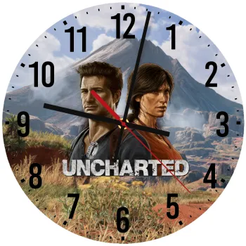 Uncharted, Ρολόι τοίχου ξύλινο (30cm)