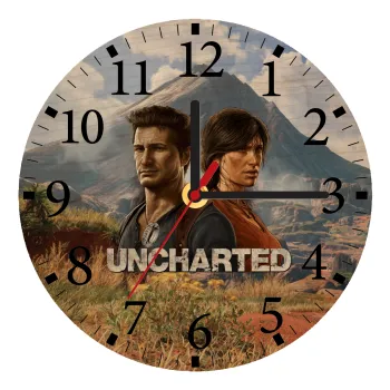 Uncharted, Ρολόι τοίχου ξύλινο plywood (20cm)