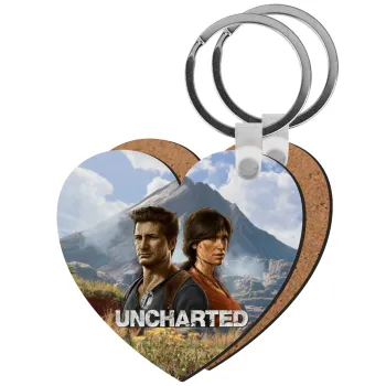 Uncharted, Μπρελόκ Ξύλινο καρδιά MDF