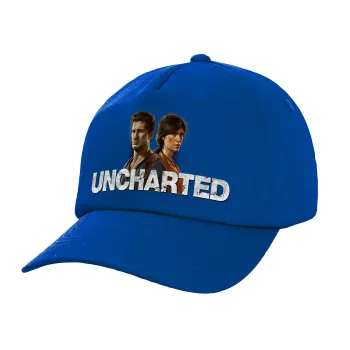 Uncharted, Twill Καπέλο παιδικό ΜΠΛΕ (100% ΒΑΜΒΑΚΕΡΟ, ΠΑΙΔΙΚΟ, UNISEX)