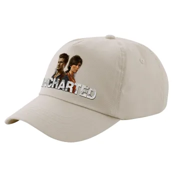 Uncharted, Μπεζ (SAND) Πεντάφυλλο Καπέλο Ενηλίκων Βαμβακερό (UNISEX, ONE SIZE)