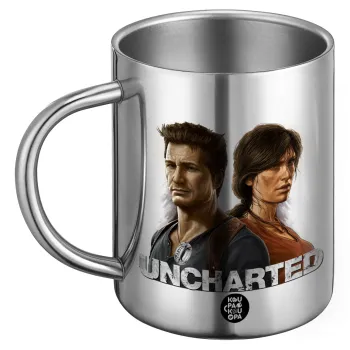 Uncharted, Ανοξείδωτη Μεταλλική Κούπα 450ml - Διπλού Τοιχώματος