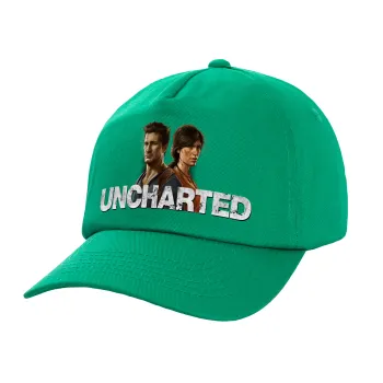 Uncharted, Καπέλο Ενηλίκων Baseball, 100% Βαμβακερό,  Πράσινο (ΒΑΜΒΑΚΕΡΟ, ΕΝΗΛΙΚΩΝ, UNISEX, ONE SIZE)