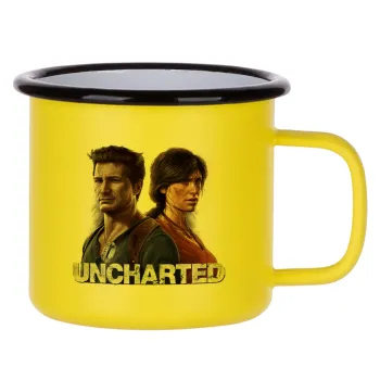 Uncharted, Metallic enamel MATT Yellow cup 360ml