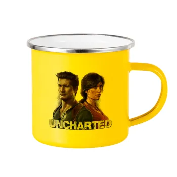 Uncharted, Κούπα Μεταλλική εμαγιέ Κίτρινη 360ml