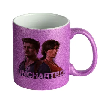 Uncharted, Κούπα Μωβ Glitter που γυαλίζει, κεραμική, 330ml