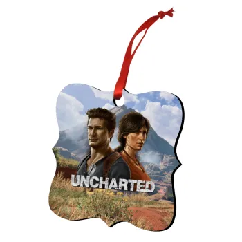 Uncharted, Στολίδι Χριστουγεννιάτικο στολίδι polygon ξύλινο 7.5cm