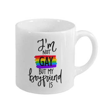 i'a not gay, but my boyfriend is., Κουπάκι κεραμικό, για espresso 150ml