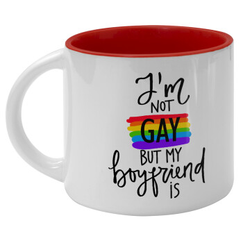 i'a not gay, but my boyfriend is., Κούπα κεραμική 400ml