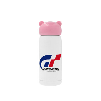 gran turismo, Pink stainless steel thermal flask, 320ml