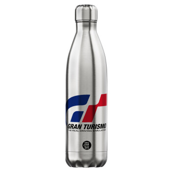 gran turismo, Inox (Stainless steel) hot metal mug, double wall, 750ml