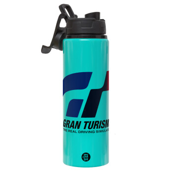 gran turismo, Metallic water bottle with safety lid, 850ml aluminum