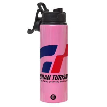 gran turismo, Metallic water bottle with safety lid, 850ml aluminum