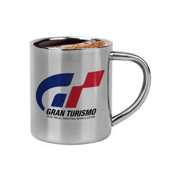 gran turismo, Double-wall metal cup for espresso (220ml)
