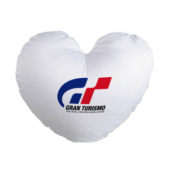 gran turismo, Μαξιλάρι καναπέ καρδιά 40x40cm περιέχεται το  γέμισμα