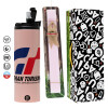 Easter candle,Travel Tumbler 2 Lids, with metal straw & cleaning brush & aromatic flat candle (30cm) (PINK)