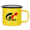 Metallic enamel MATT Yellow cup 360ml