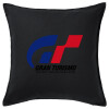 Sofa cushion black 50x50cm includes filling