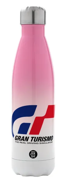 gran turismo — Μεταλλικό παγούρι θερμός Ροζ/Λευκό (Stainless steel), διπλού τοιχώματος, 500ml