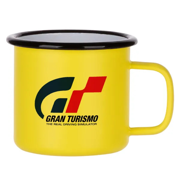 gran turismo — Metallic enamel MATT Yellow cup 360ml