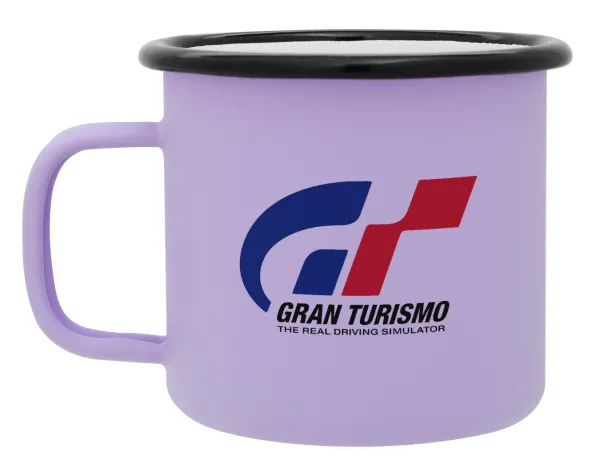 gran turismo — Metal enamel mug, matte light pastel purple, 360ml