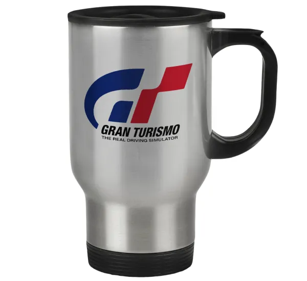 gran turismo — Stainless steel travel mug with lid, double wall 450ml