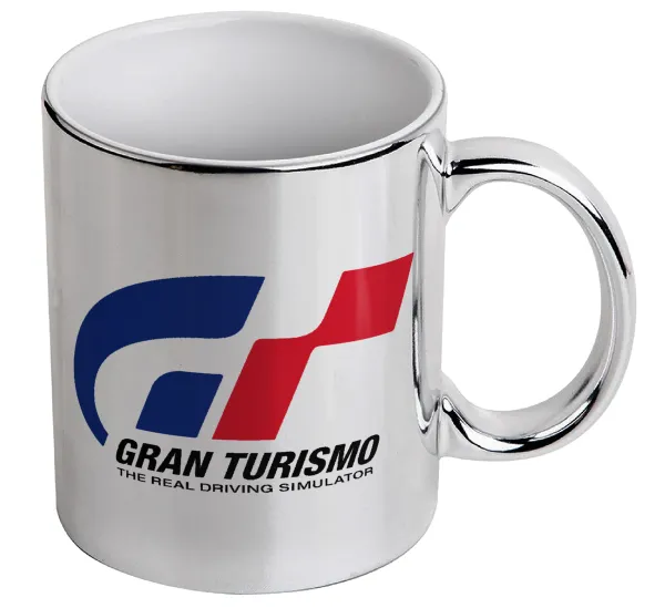 gran turismo — Κούπα κεραμική, ασημένια καθρέπτης, 330ml