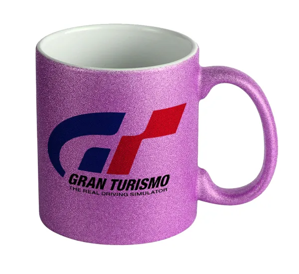 gran turismo — Κούπα Μωβ Glitter που γυαλίζει, κεραμική, 330ml