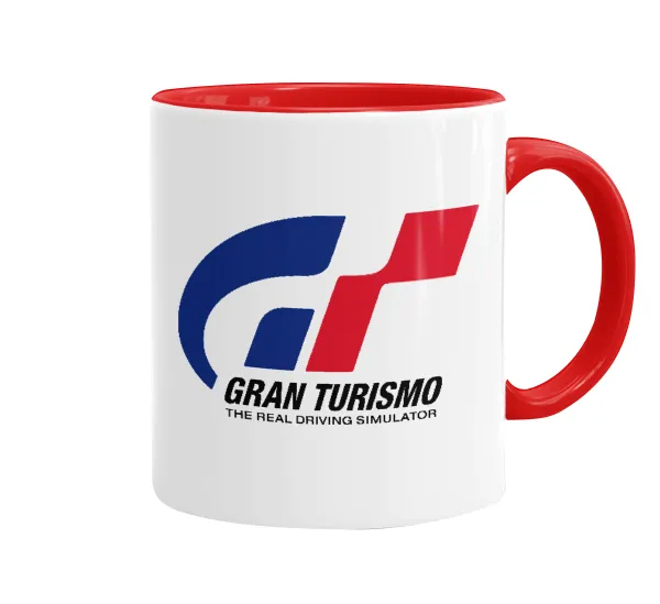 gran turismo — Κούπα χρωματιστή κόκκινη, κεραμική, 330ml