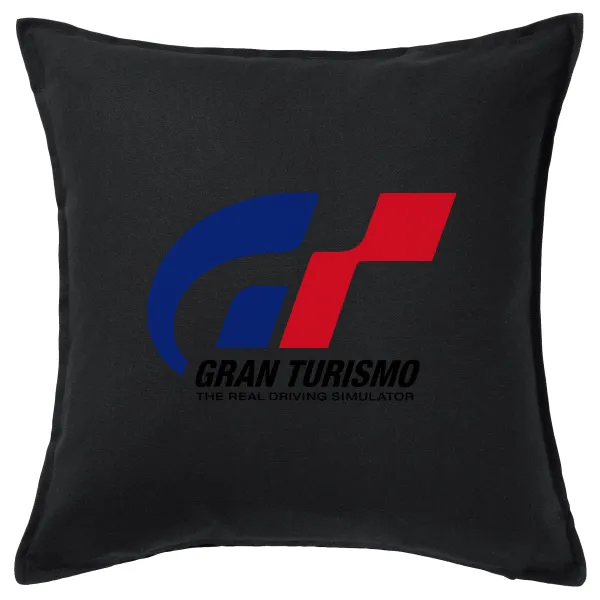 gran turismo — Μαξιλάρι καναπέ Μαύρο 100% βαμβάκι, περιέχεται το γέμισμα (50x50cm)