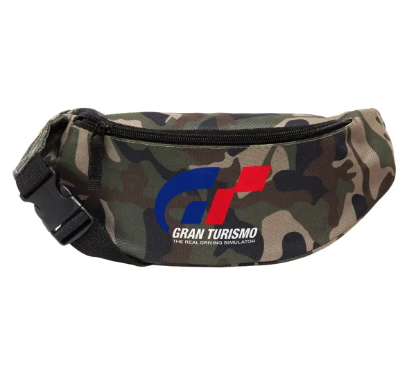 gran turismo — Unisex waist bag (banana) in Jungle camouflage color with 2 pockets