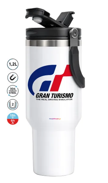 gran turismo — Mega Travel Mug / Travel Mug, double walled (thermal) 1.2L