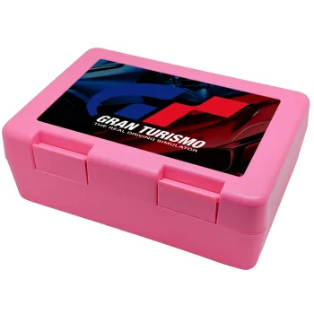 gran turismo, Children's cookie container PINK 185x128x65mm (BPA free plastic)