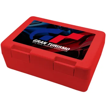 gran turismo, Children's cookie container RED 185x128x65mm (BPA free plastic)