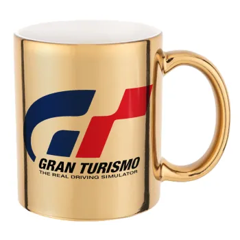 gran turismo, Mug ceramic, gold mirror, 330ml