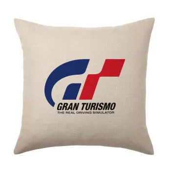 gran turismo, Μαξιλάρι καναπέ ΛΙΝΟ 40x40cm περιέχεται το  γέμισμα