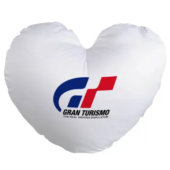 gran turismo, Μαξιλάρι καναπέ καρδιά 40x40cm περιέχεται το  γέμισμα
