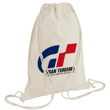 gran turismo, Backpack bag GYMBAG natural (28x40cm)