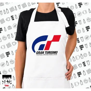 gran turismo, Ποδιά μακριά Σεφ ολόσωμη με τσέπες white (ΕΝΗΛΙΚΩΝ)