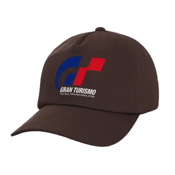 gran turismo, Adult Baseball Cap, 100% Cotton, Chocolate (COTTON, ADULT, UNISEX, ONE SIZE)
