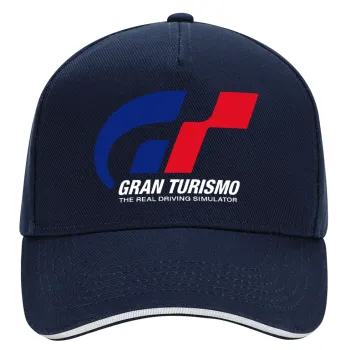 gran turismo, DRILL Καπέλο Ενηλίκων Ultimate ΜΠΛΕ/ΛΕΥΚΟ, (100% ΒΑΜΒΑΚΕΡΟ, ΕΝΗΛΙΚΩΝ, UNISEX, ONE SIZE)