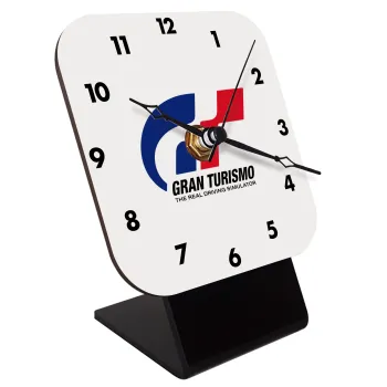 gran turismo, Επιτραπέζιο ρολόι ξύλινο με δείκτες (10cm)