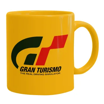 gran turismo, Κούπα, κεραμική κίτρινη, 330ml