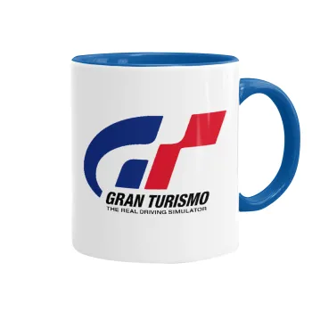gran turismo, Κούπα χρωματιστή μπλε, κεραμική, 330ml