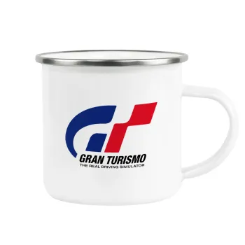 gran turismo, Κούπα Μεταλλική εμαγιέ λευκη 360ml