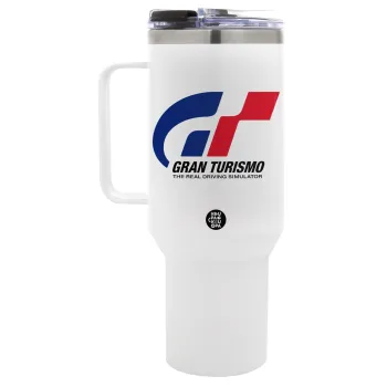gran turismo, Mega Tumbler με καπάκι, διπλού τοιχώματος (θερμό) 1,2L