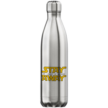 Stay Away, Inox (Stainless steel) hot metal mug, double wall, 750ml