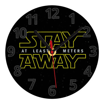 Stay Away, Ρολόι τοίχου γυάλινο (20cm)