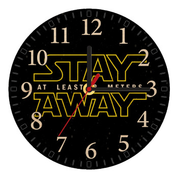 Stay Away, Ρολόι τοίχου ξύλινο plywood (20cm)